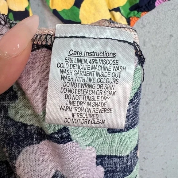 Princess highway linen floral midi dress - Picture 4 of 5